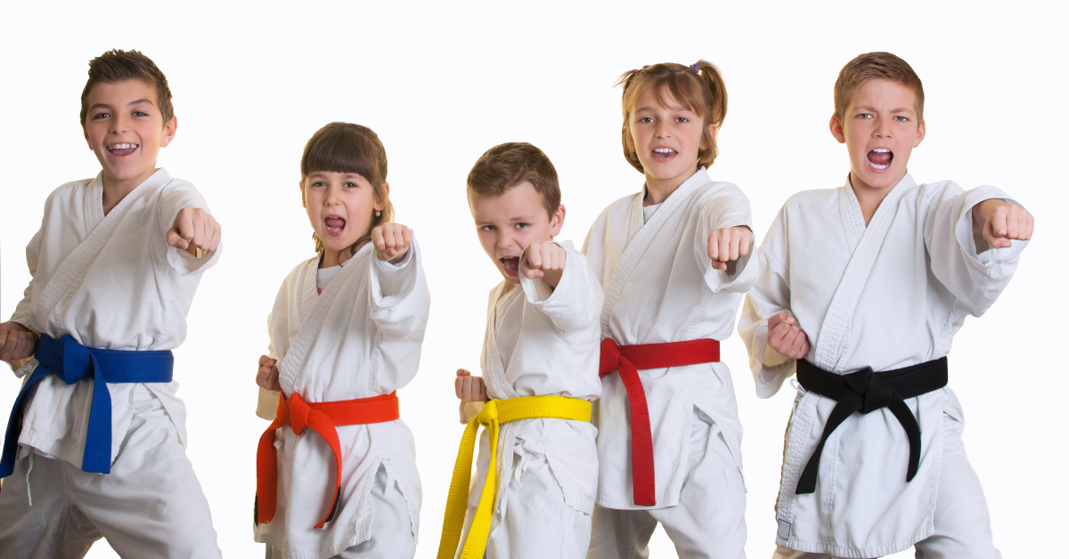 Kids karate training